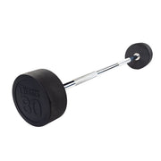 Rubber Coated Fixed Straight Barbell, 80Lb