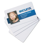 CR 80 Blank ID Cards, 30 mil, White, Pack of 100