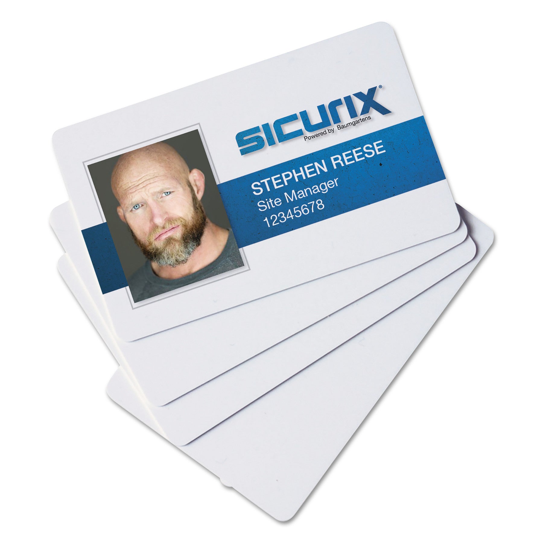 CR 80 Blank ID Cards, 30 mil, White, Pack of 100