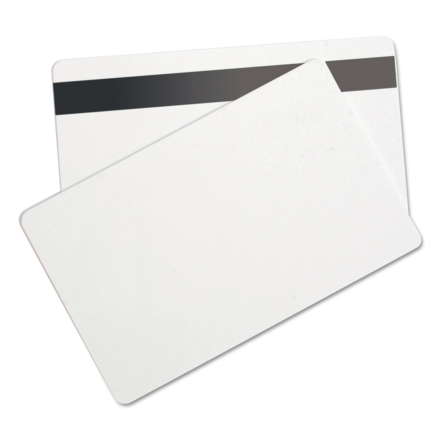 CR 80 Blank ID Cards with Hico Magnetic Stripe, 30 mil, White, Pack of 100