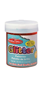 Creative Arts by Charles Leonard Glitter, 3/4 Ounce Bottle, Red (41730)
