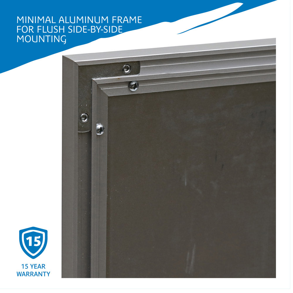 Polarity™ Magnetic Dry Erase White Board - 48" x 32" Aluminum Frame