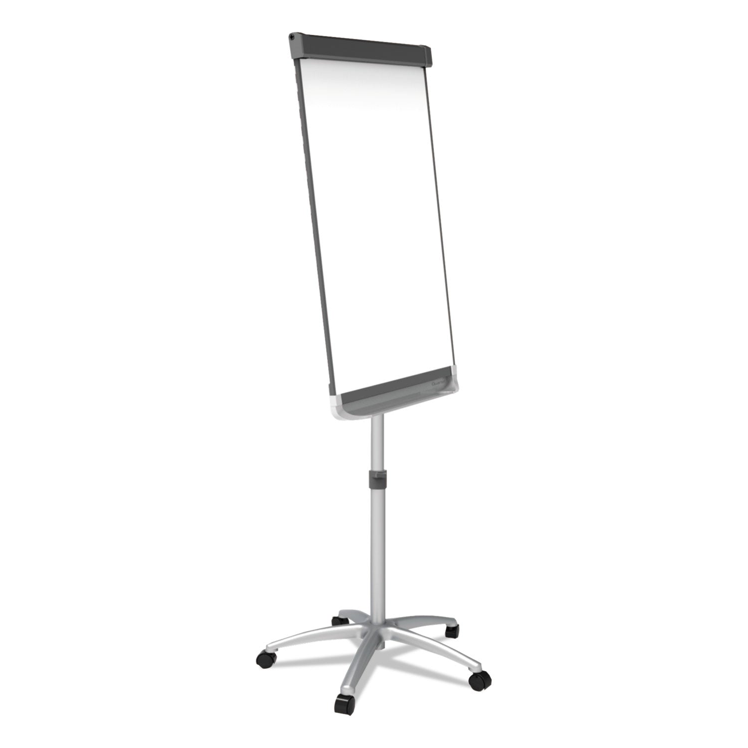 Quartet Prestige 2 Mobile Presentation Easel, 24" x 36", White Painted Steel Surface, Graphite Aluminum Frame, Vertical, Magnetic, Includes 1 Easel, Flip Chart Holder, 4 Dry Erase Markers, 2 Magnets