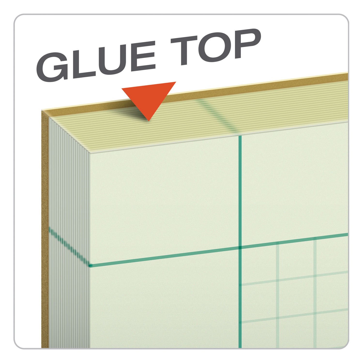 Engineering Computation Pads, Cross-Section Quad Rule (5 Sq/in, 1 Sq/in), Black/green Cover, 100 Green-Tint 8.5 X 11 Sheets