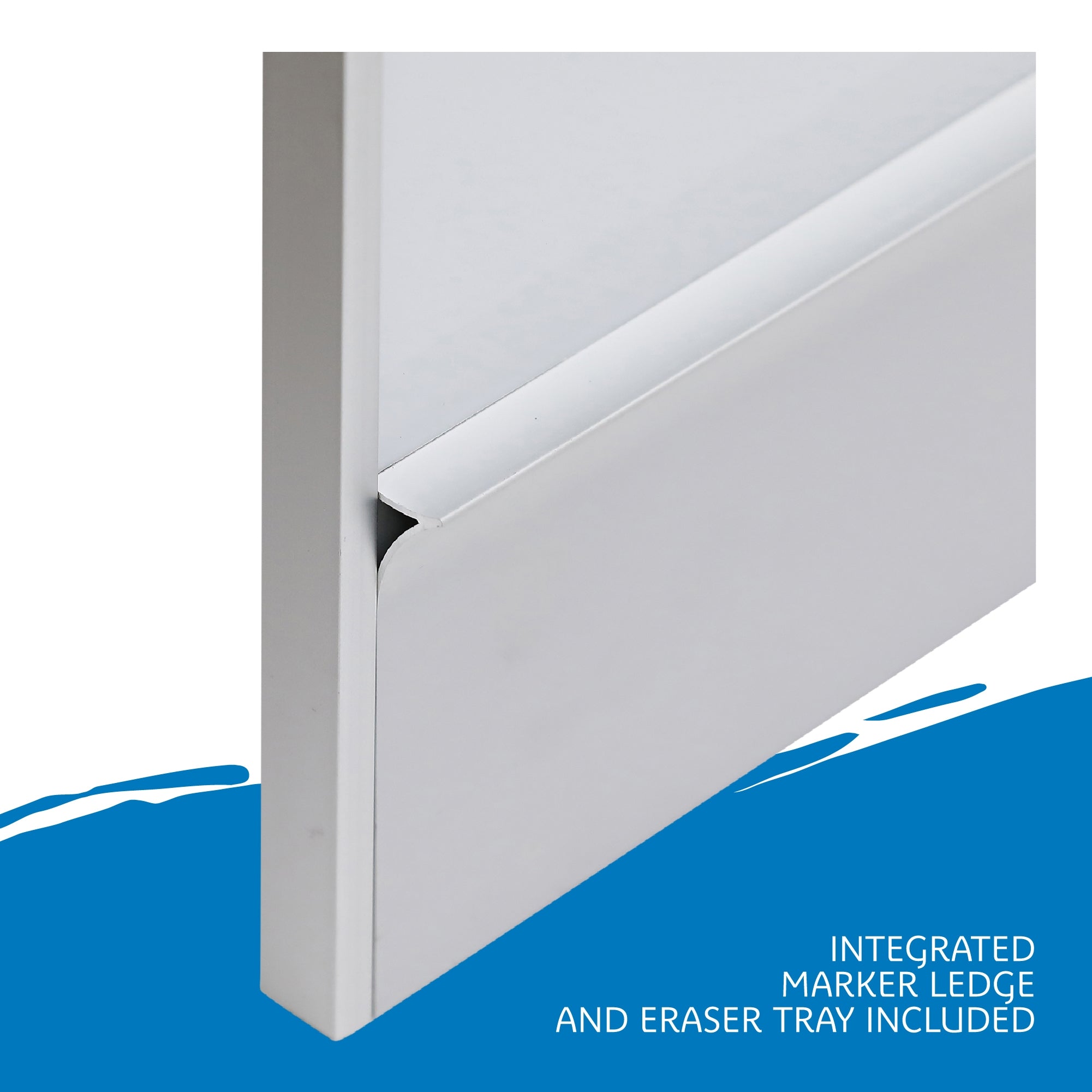 Polarity™ Magnetic Dry Erase White Board - 96" x 46" Aluminum Frame