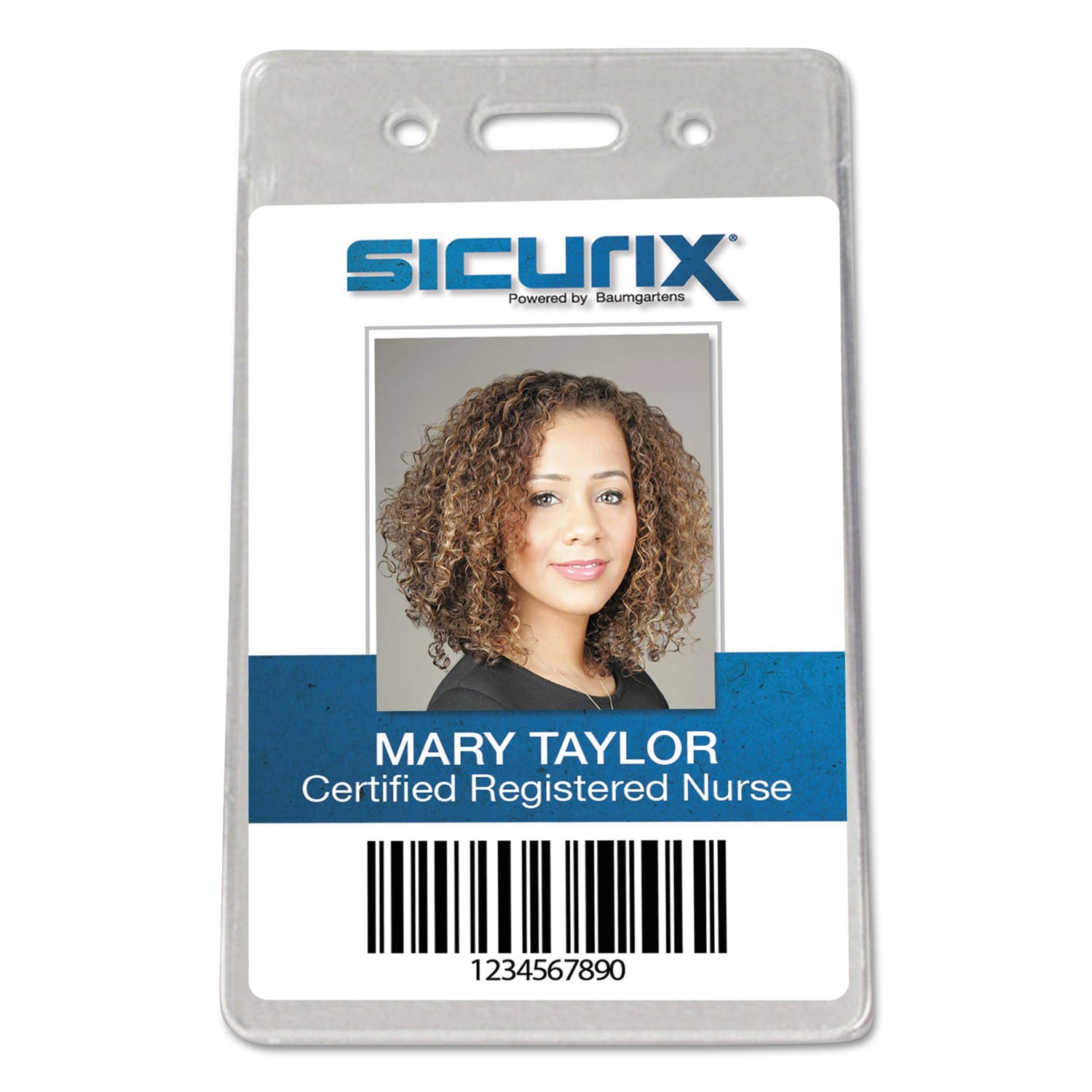 Proximity Badge Holders, Vertical, Clear, Pack of 50