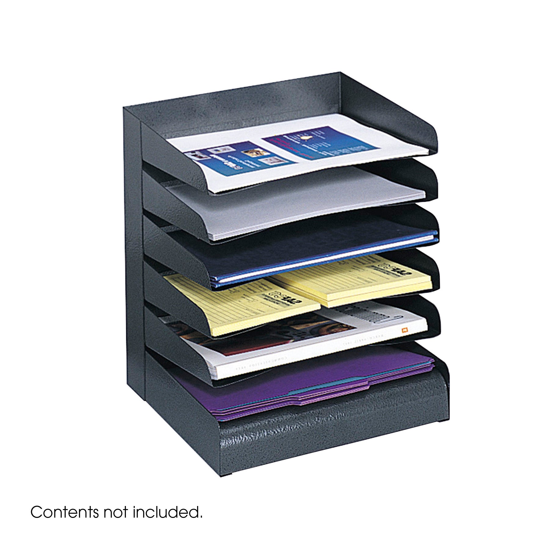 Orgnzr Desk Tray 6Tier Ltr Stl