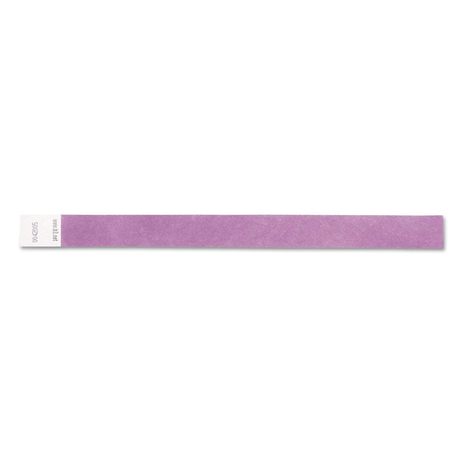 Sequentially Numbered Security Wristbands, 3/4", Purple, Pack of 100