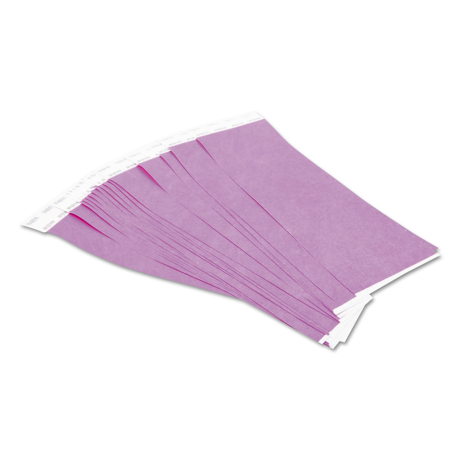 Sequentially Numbered Security Wristbands, 3/4", Purple, Pack of 100