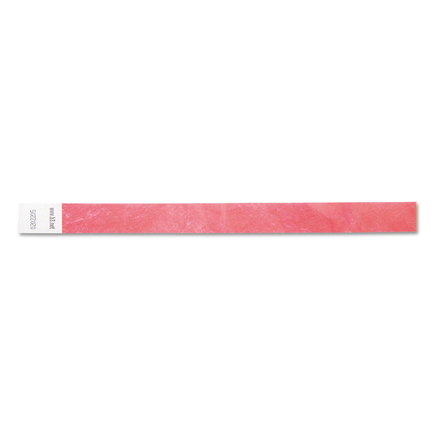 Sequentially Numbered Security Wristbands, 3/4", Red, Pack of 100