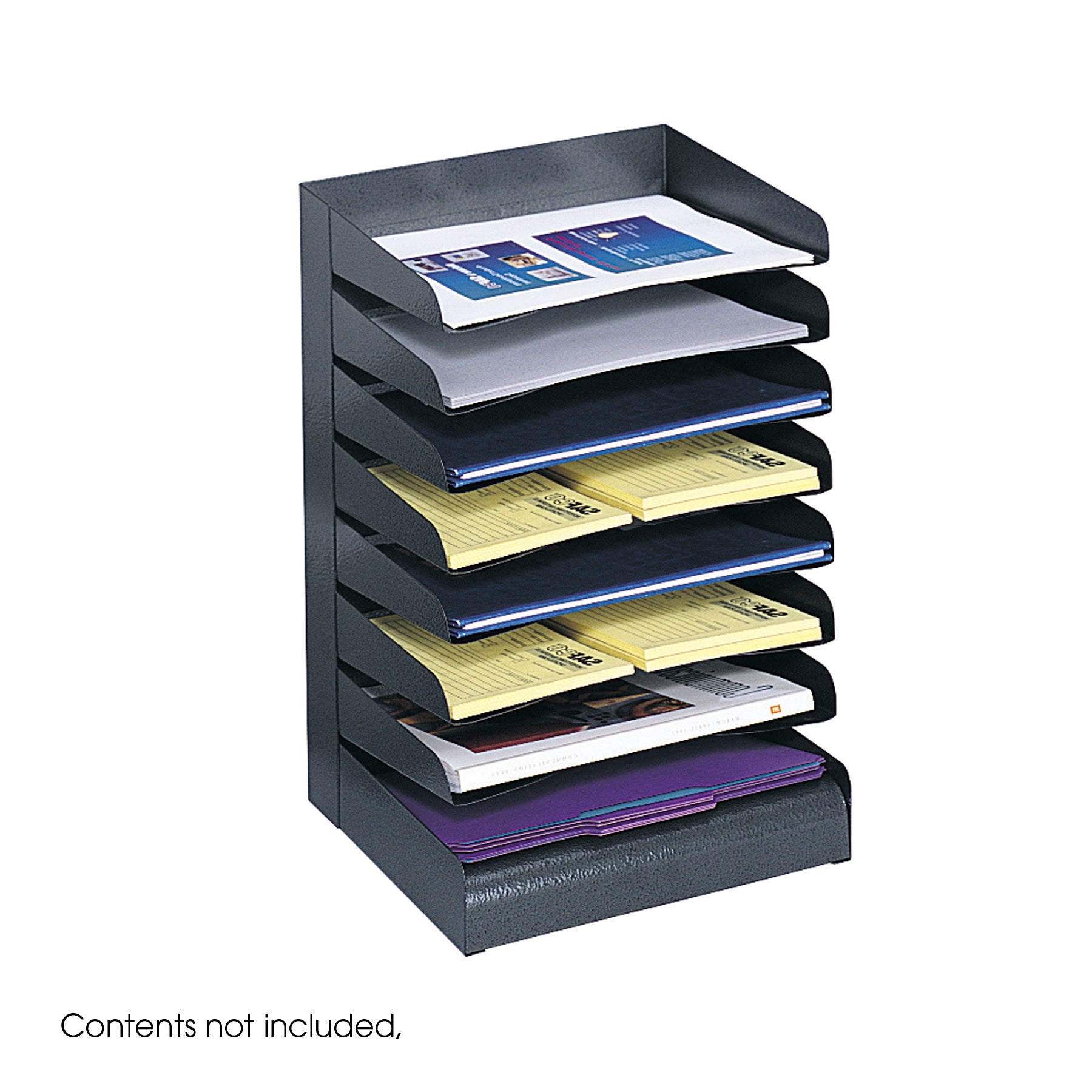 Orgnzr Desk Tray 8Tier Ltr Stl