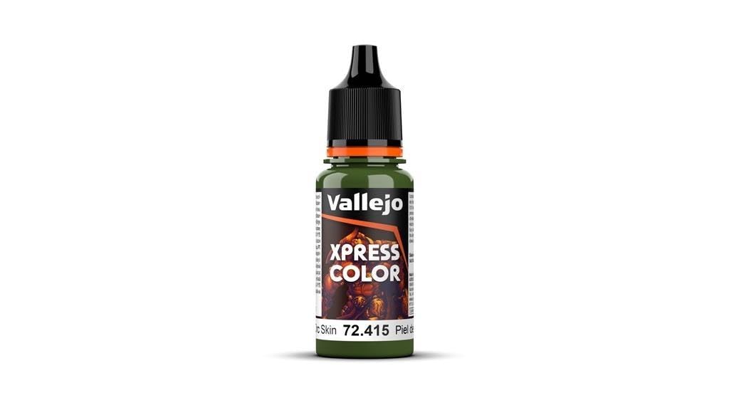 Vallejo - Xpress Color | Orc Skin 18 ml. (0.6 fl.oz.) | Speedy Application and Drying | Vibrant and Saturated Tones | Allows Colors to Flow Easily over the Miniature Surface