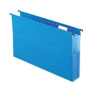 Pendaflex SureHook Legal Recycled Hanging Folder - 8 1/2" x 14" - 2" Expansion - Blue - Slip Resistant, Durable - 10% Recycled - 25 / Box