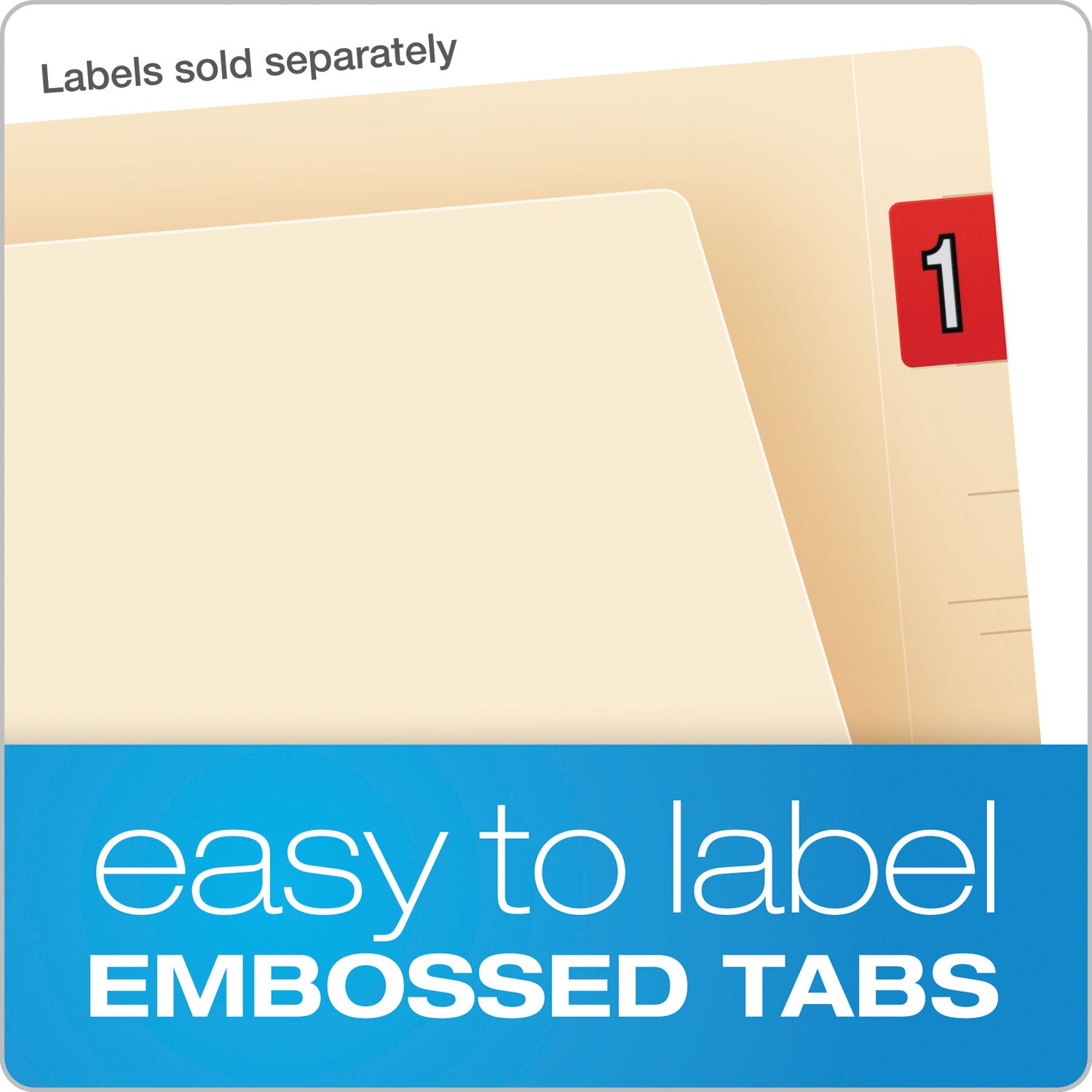 Pendaflex Letter Recycled End Tab File Folder - 8 1/2" x 11" - Manila - Acid-free - 10% Recycled - 75 / Box