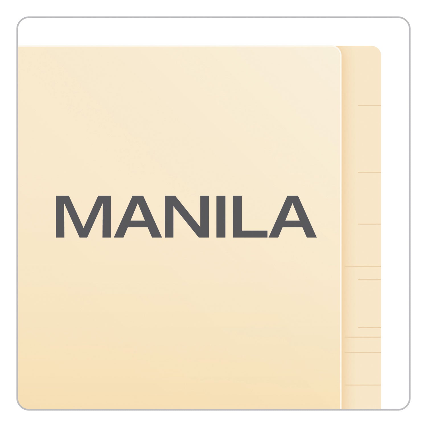 Pendaflex Letter Recycled End Tab File Folder - 8 1/2" x 11" - 11 pt. - 2 Plys - Poly - Manila - Laminated, Reinforced, Tab, Embossed - 10% Recycled - 100 / Box