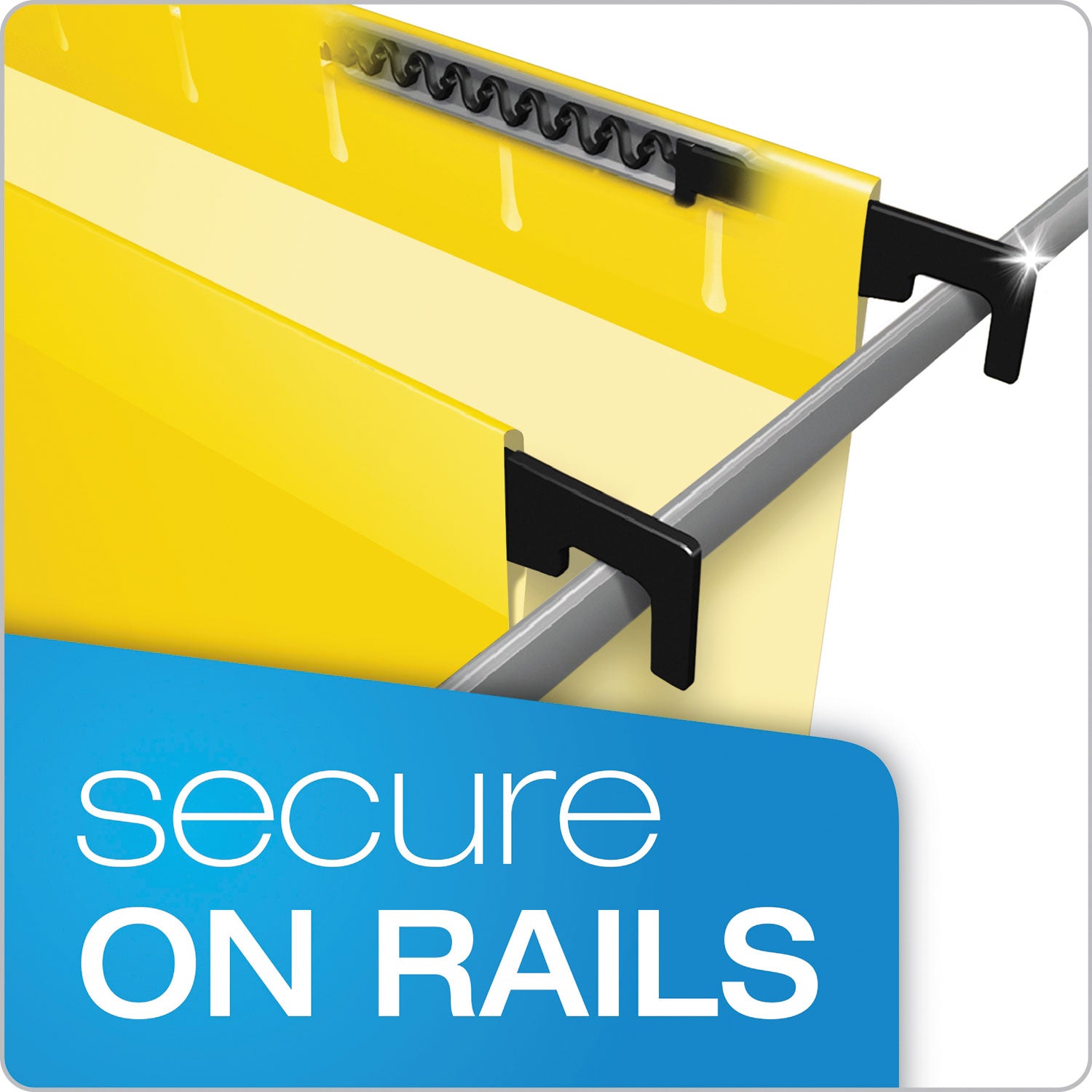 8 1/2" x 14" - 3/4" Expansion - Yellow - Built-in Tension Spring, Reinforced Top, Sturdy, Durable, Acid-free, Reinforced Bottom - 20 / Box