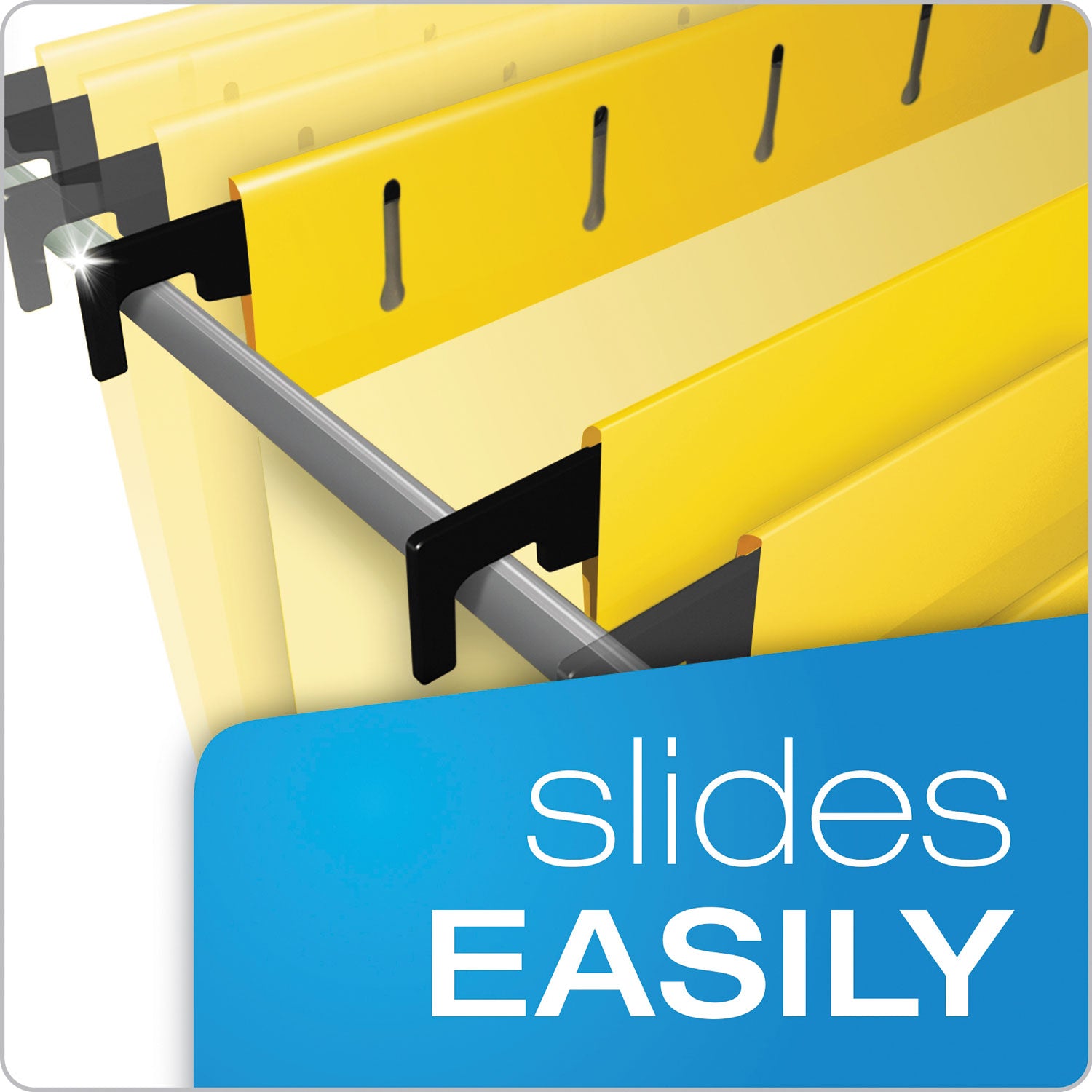 8 1/2" x 14" - 3/4" Expansion - Yellow - Built-in Tension Spring, Reinforced Top, Sturdy, Durable, Acid-free, Reinforced Bottom - 20 / Box