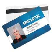 CR 80 Blank ID Cards with Hico Magnetic Stripe, 30 mil, White, Pack of 100