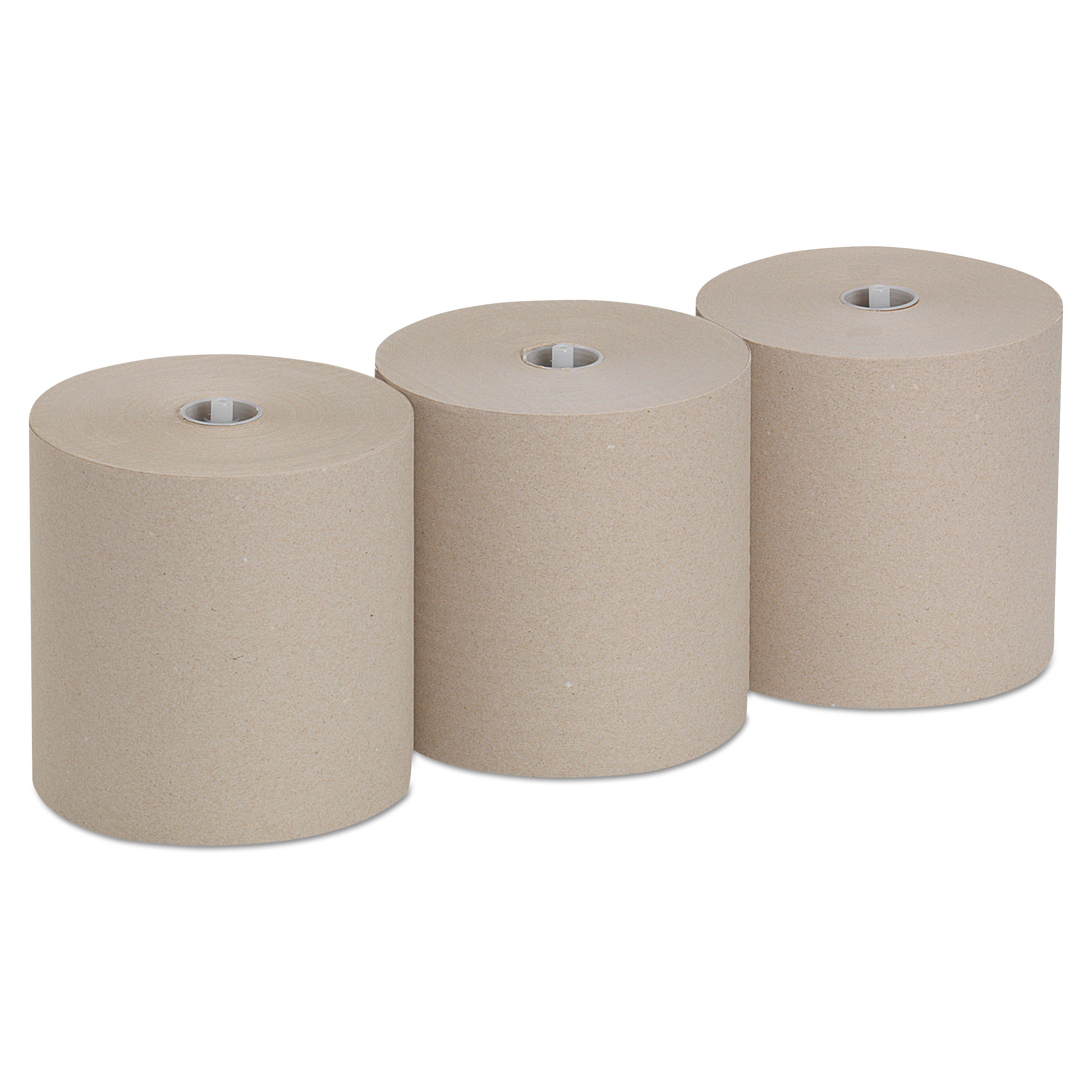 Pacific Blue Ultra High-Capacity Recycled Paper Towel Rolls, 7.87" x 1150 ft, Brown, 3 Rolls per Carton