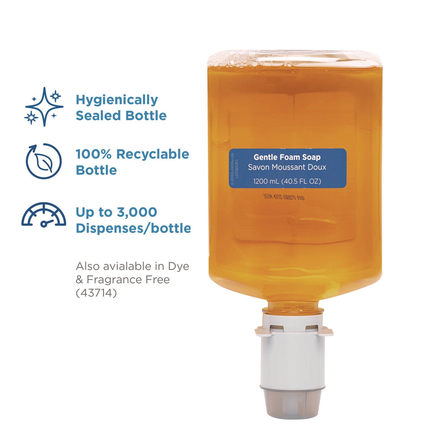 Pacific Citrus Scent - 1.27 quart - Squeeze Bottle Dispenser - Dirt Remover, Bacteria Remover - Skin - Orange - Rich Lather, Bio-based, VOC-free, pH Balanced - 4 / Carton