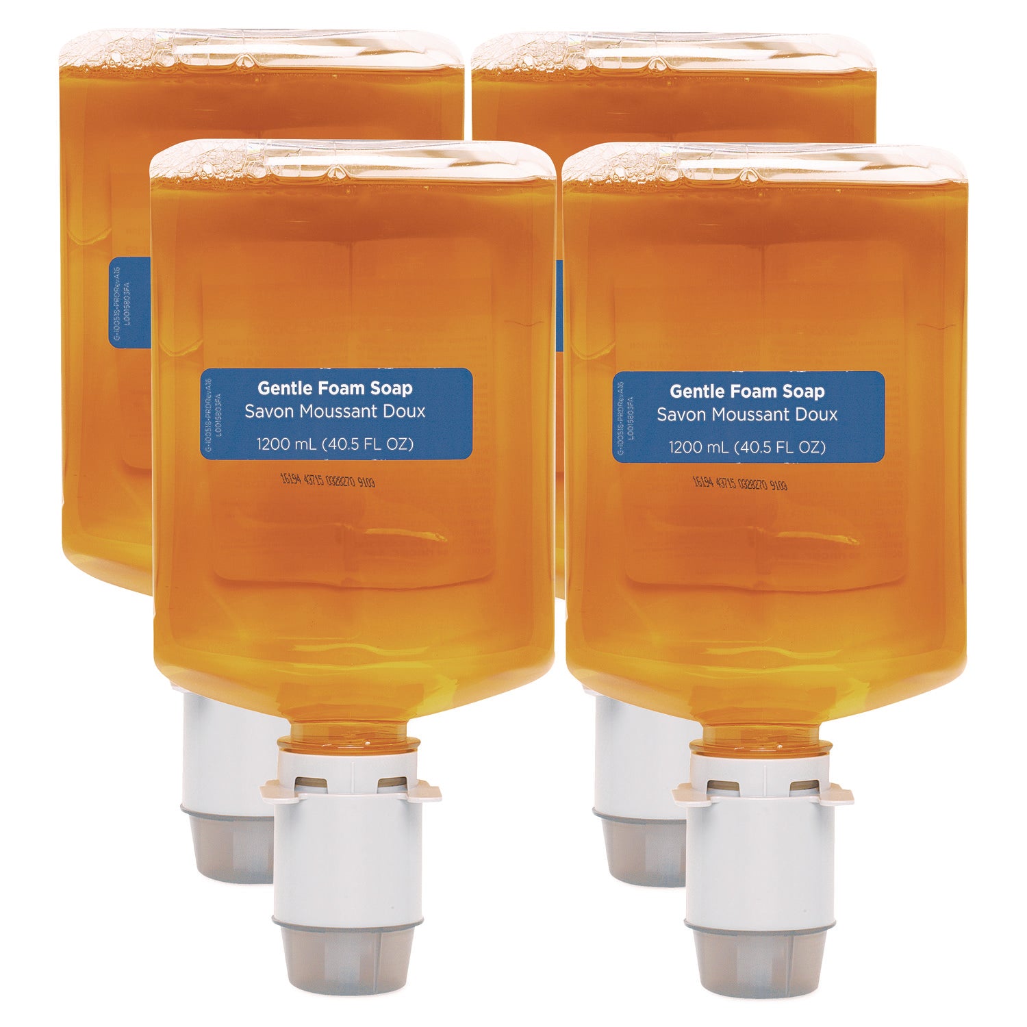 Pacific Citrus Scent - 1.27 quart - Squeeze Bottle Dispenser - Dirt Remover, Bacteria Remover - Skin - Orange - Rich Lather, Bio-based, VOC-free, pH Balanced - 4 / Carton