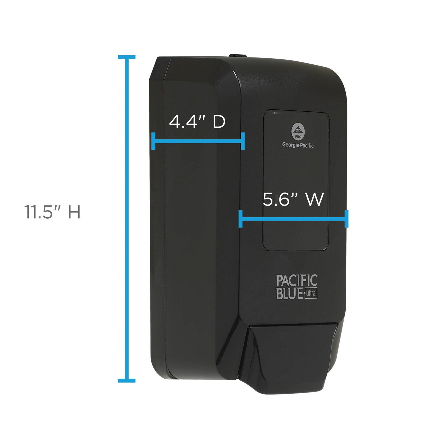 Pacific Blue Ultra Foaming Hand Soap/Hand Sanitizer Wall-Mounted Manual Dispenser - Manual - Black - 1 Each