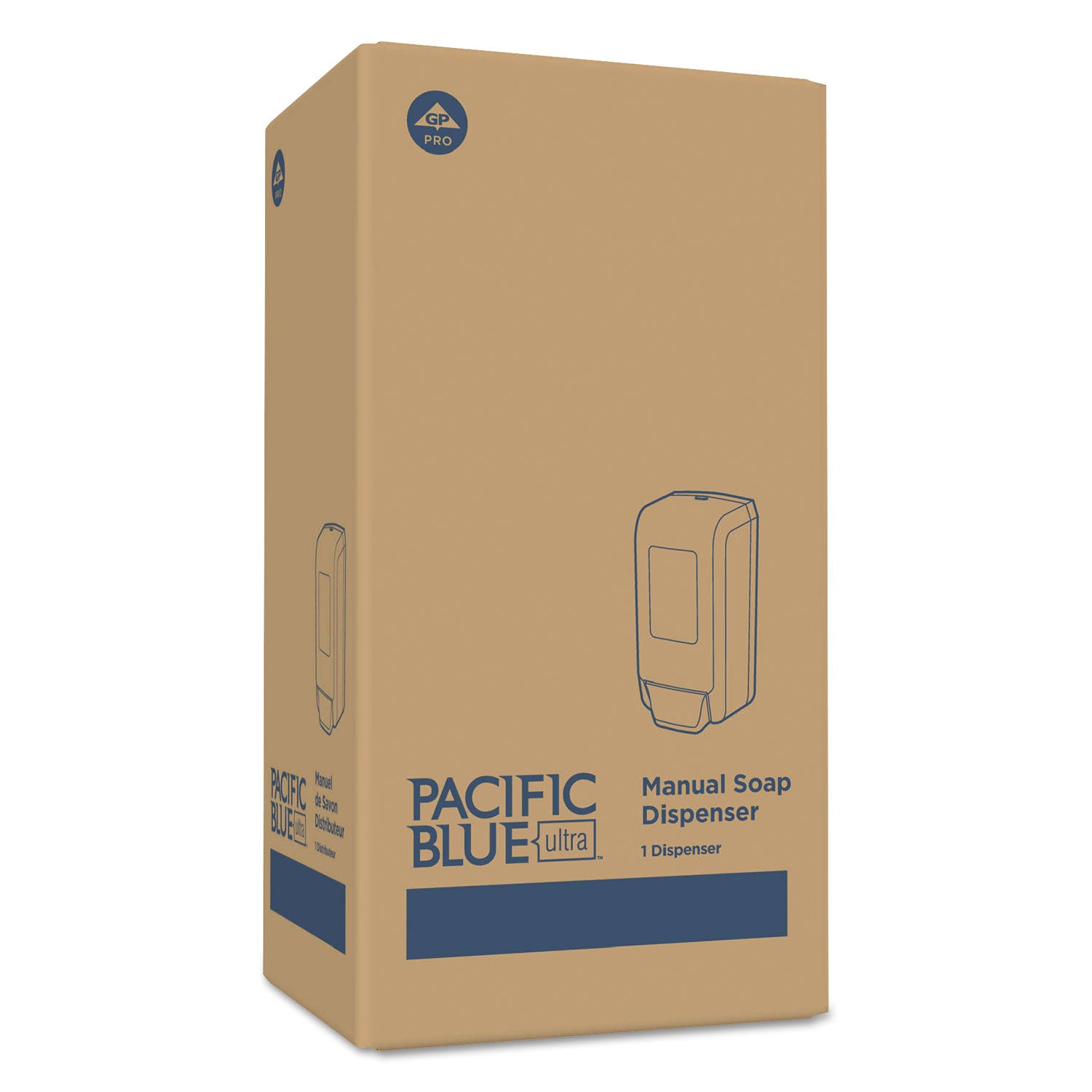 Pacific Blue Ultra Foaming Hand Soap/Hand Sanitizer Wall-Mounted Manual Dispenser - Manual - Black - 1 Each