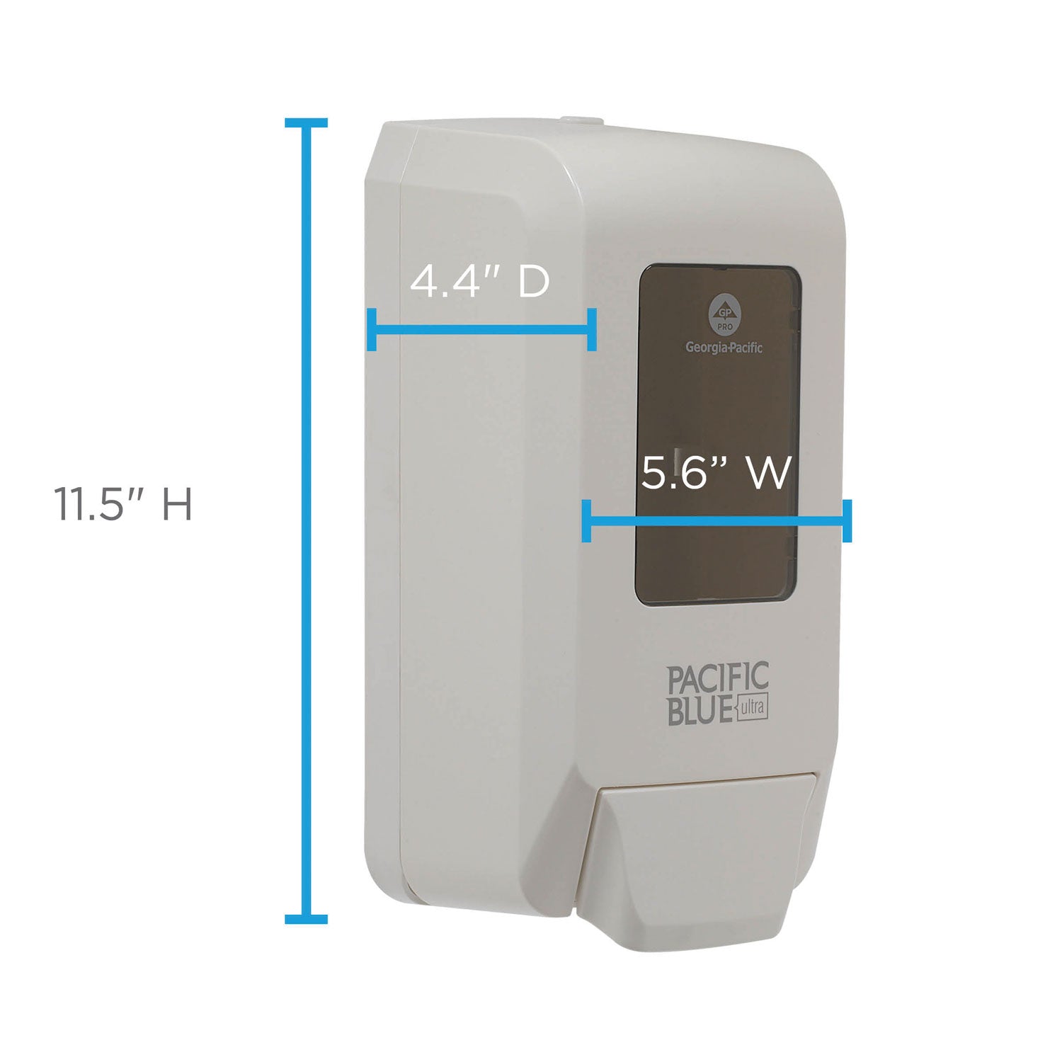 Pacific Blue Ultra Foaming Hand Soap/Hand Sanitizer Wall-Mounted Manual Dispenser - Manual - White - 1 Each