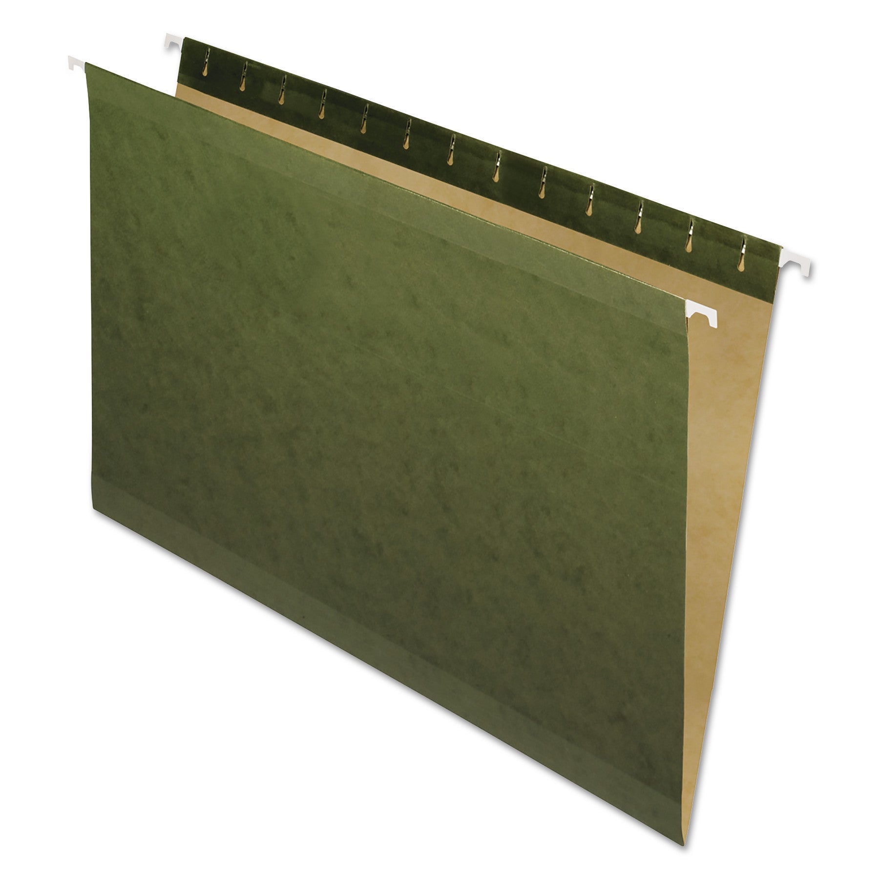 Pendaflex Legal Recycled Hanging Folder - 8 1/2" x 14" - Standard Green - Reinforced - 10% Recycled - 25 / Box