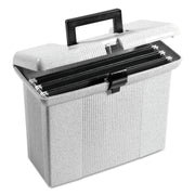 Pendaflex Portafile File Storage Box - Internal Dimensions: 13.87" Width x 6.37" Depth x 10.87" Height - External Dimensions: 14" Width x 6.5" Depth x 11" Height - Media Size Supported: Letter - Light Duty - Plastic - Granite - For Document - 1 Each