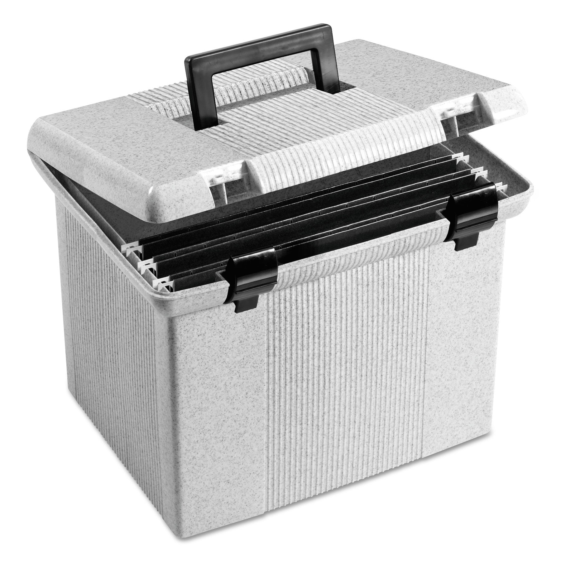 Pendaflex Portafile File Storage Box - External Dimensions: 14" Width x 11.1" Depth x 11" Height - Granite - For File - 1 Each
