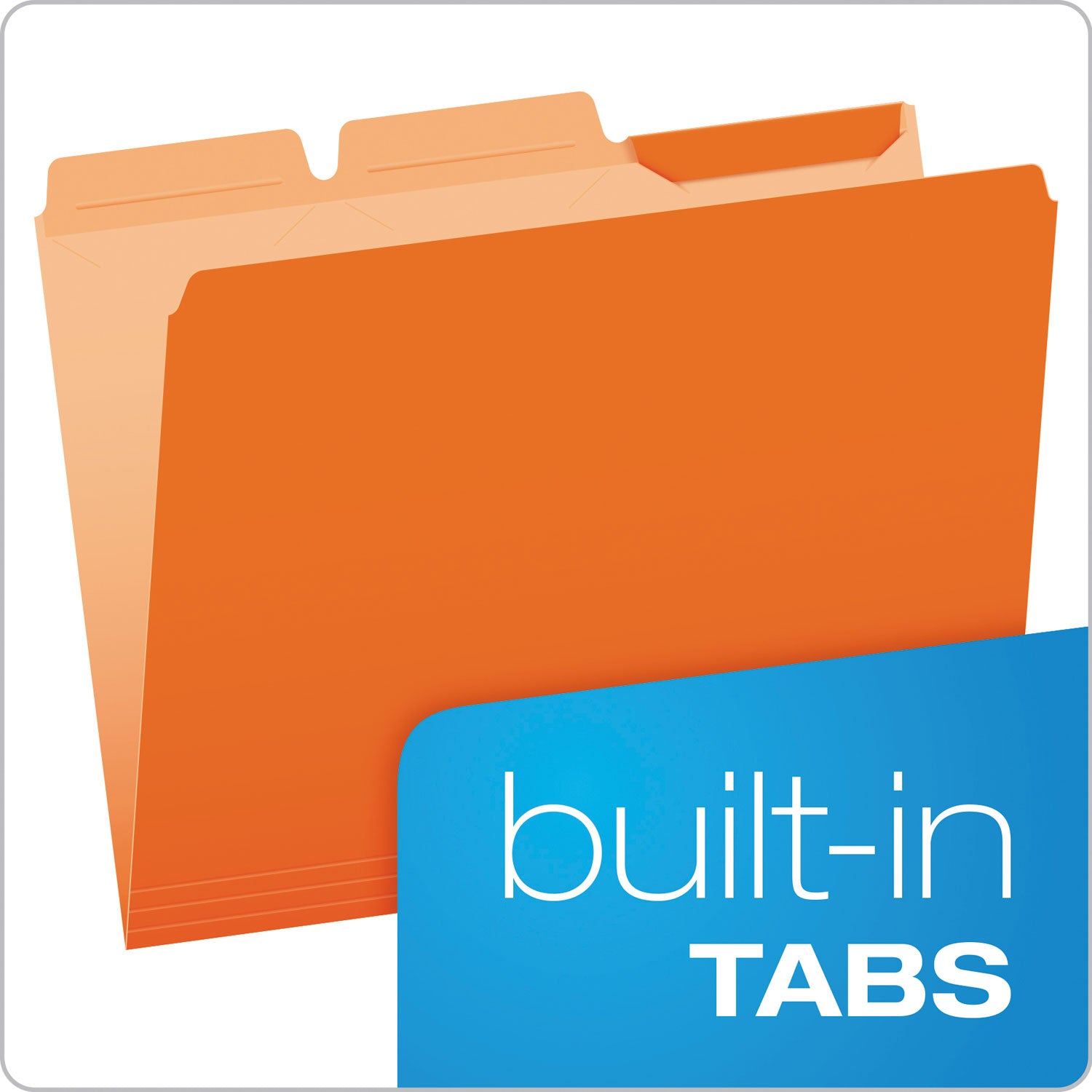 8 1/2" x 11" - Assorted Tab Position - Red, Orange, Yellow, Green, Blue - Reinforced Tab - 50 / Box