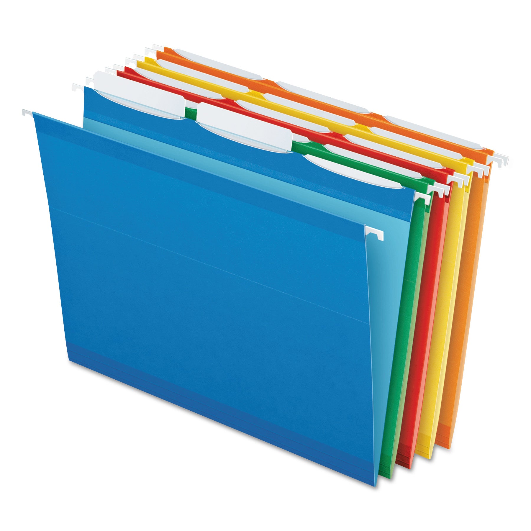 Pendaflex Ready-Tab 1/3 Tab Cut Letter Recycled Hanging Folder - 8 1/2" x 11" - Assorted - Reinforced - 10% Recycled - 25 / Box