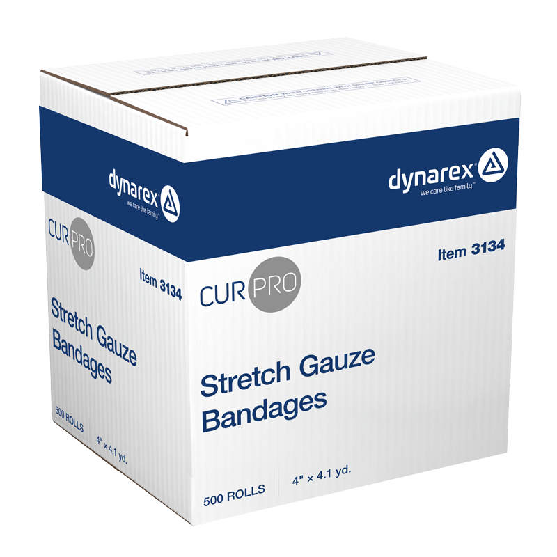 Stretch Gauze Bandage, 4" x 4.1 yd - 500 pcs per Case