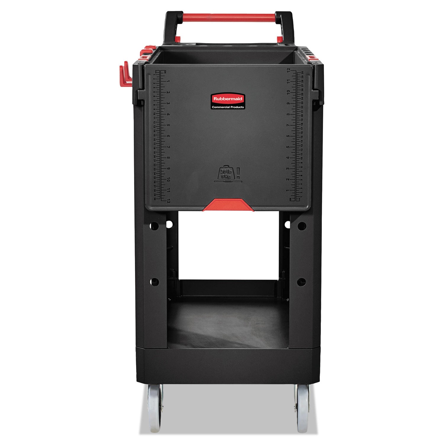 Push/Pull Handle - 520 lb Load Capacity - 4 Casters - 4" Caster Size - Plywood, Foam - 46.20" Length x 17.75" Width x 36" Height - Black - 1 Each