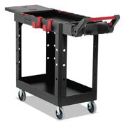 Push/Pull Handle - 520 lb Load Capacity - 4 Casters - 4" Caster Size - Plywood, Foam - 46.20" Length x 17.75" Width x 36" Height - Black - 1 Each