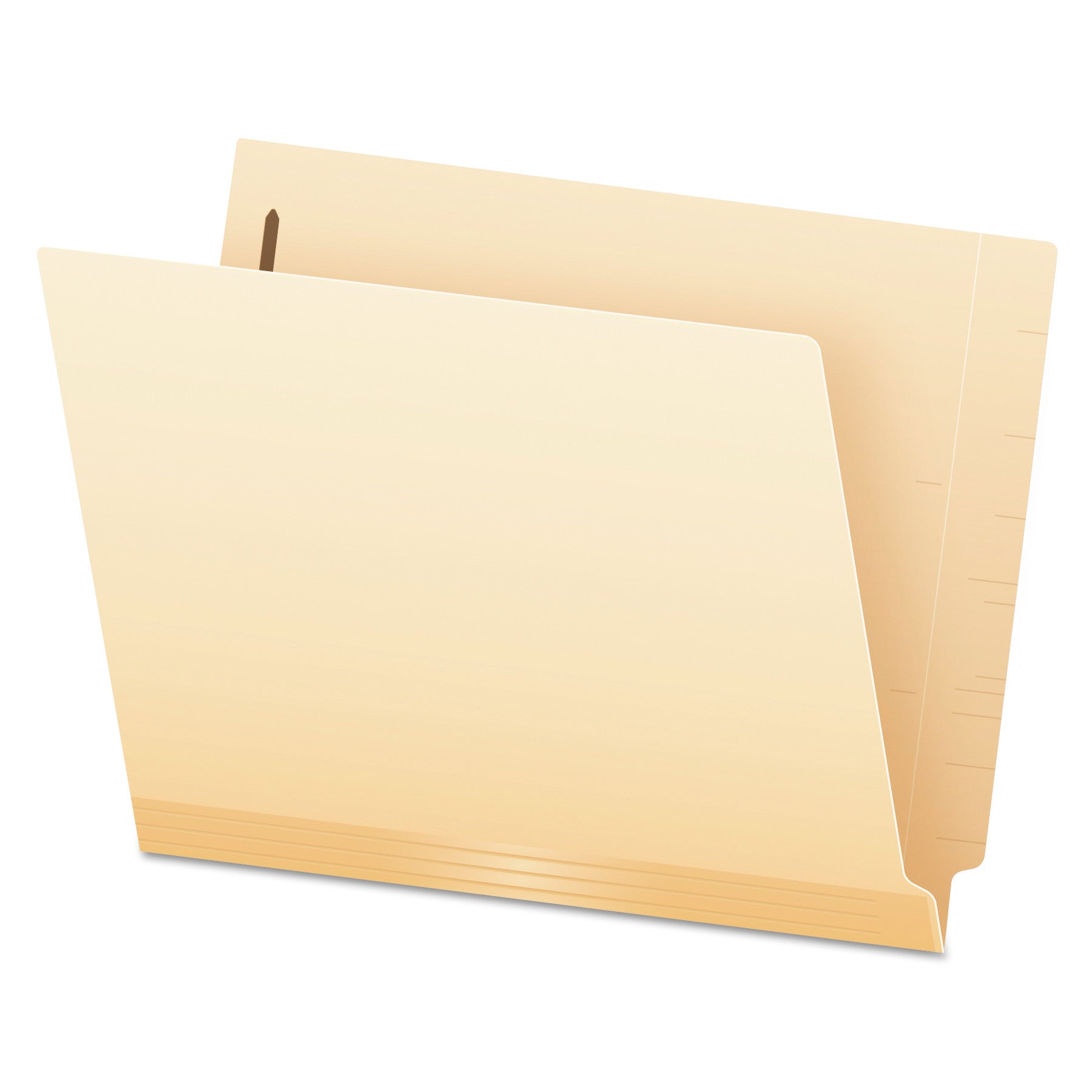 Manila Laminated End Tab Fastener Folders, 11-pt Manila, 0.75" Expansion, 1 Fastener, Letter Size, Manila Exterior, 50/Box