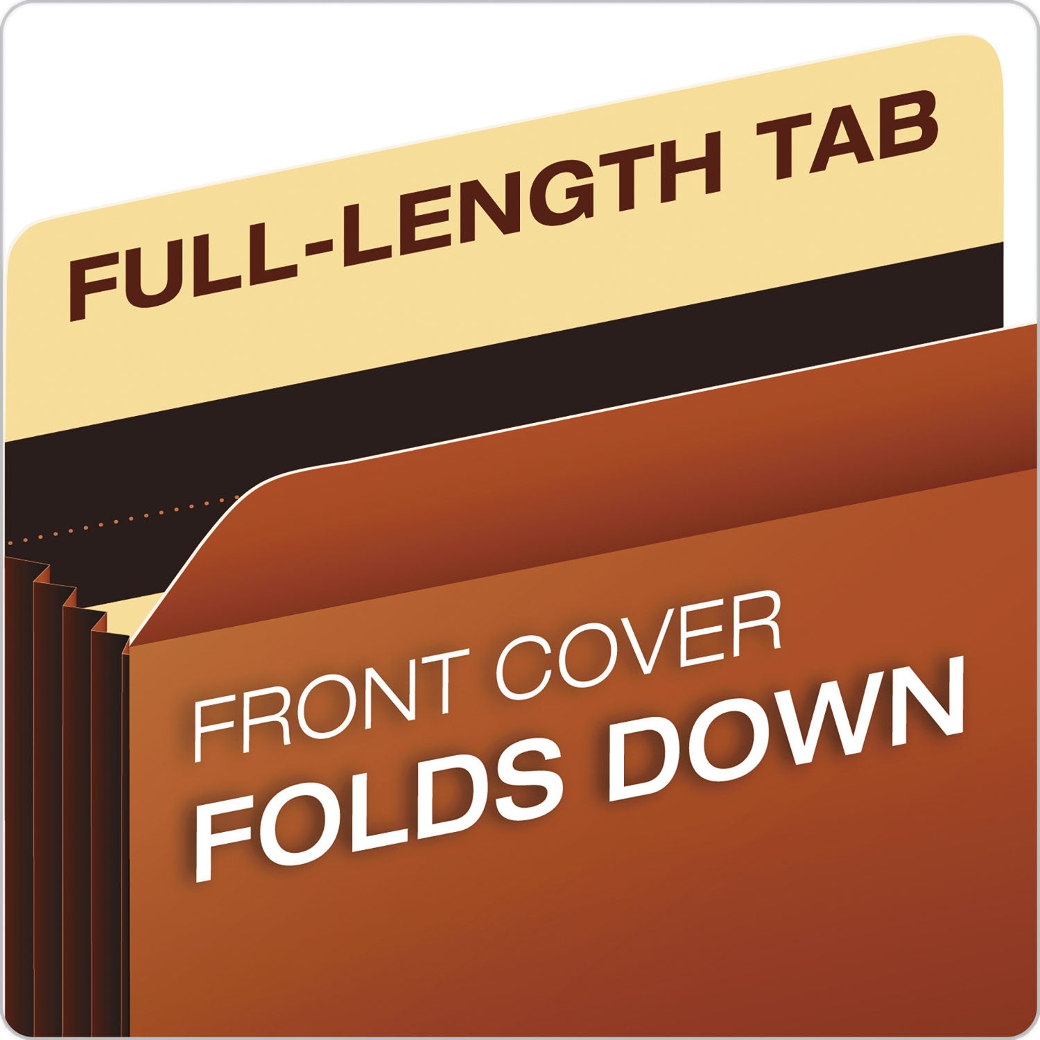 Pendaflex Letter Recycled Expanding File - 8 1/2" x 11" - 1600 Sheets Capacity - 7" Expansion - 24 pt. - Tyvek, Redrope, Redrope - Brown - Reinforced, Heavyweight Cover, Tear Resistant, Tyvek Gusset - 10% Recycled - 5 / Box