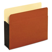 Pendaflex Letter Size Recycled Expanding File, 3.5" Expansion, 800 Sheet Capacity, Redrope, Brown, Tyvek Reinforced Gusset, 10/Box
