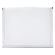 Poly Zip Envelope, Zipper Closure, 10 X 13, Clear, 5/pack