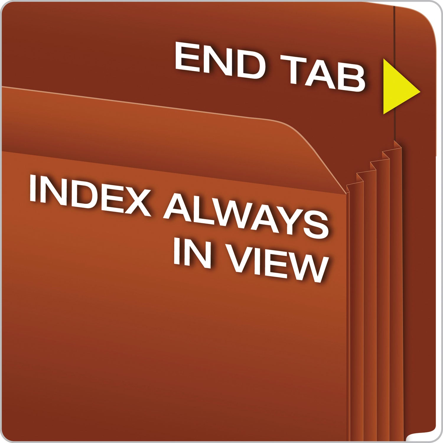 Pendaflex Straight Tab Legal File Pocket, 8.5" x 14", 700 Sheet Capacity, 3.5" Expansion, 17 pt. Red Fiber, Acid-Free, Heavy Duty, Reinforced Rip-Proof Gusset, 30% Recycled, 10/Box