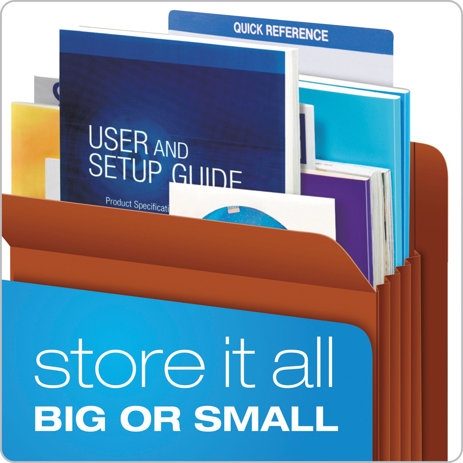 Pendaflex Straight Tab Legal File Pocket, 8.5" x 14", 700 Sheet Capacity, 3.5" Expansion, 17 pt. Red Fiber, Acid-Free, Heavy Duty, Reinforced Rip-Proof Gusset, 30% Recycled, 10/Box