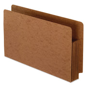 Pendaflex Straight Tab Cut Legal Recycled File Pocket - 8 1/2" x 14" - 1050 Sheets Capacity - 5 1/4" Expansion - End Tab Location - 17 pt. - Red - 1 Each