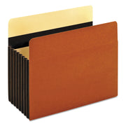 Pendaflex Letter Recycled Expanding File - 8 1/2" x 11" - 1600 Sheets Capacity - 7" Expansion - 24 pt. - Tyvek, Redrope, Redrope - Brown - Reinforced, Heavyweight Cover, Tear Resistant, Tyvek Gusset - 10% Recycled - 5 / Box