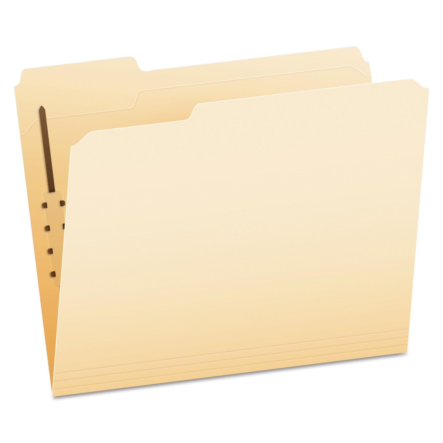 Pendaflex 1/3 Tab Cut Letter Top Tab File Folder - 8 1/2" x 11" - 1 Fastener(s) - 2" for Folder - Top Tab Location - Assorted Tab Position - 11 pt. - Manila - Manila - Reinforced Tab, Heavyweight Cover, Embossed, Durable - 50 / Box
