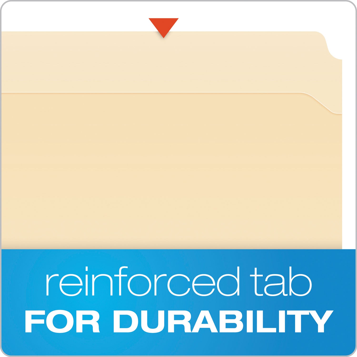 Pendaflex Manila 1/3-Cut Top Tab Letter File Folders, 2 Fasteners, Reinforced Tab, Heavyweight 11 pt., 10% Recycled, 8.5" x 11", 50/Box