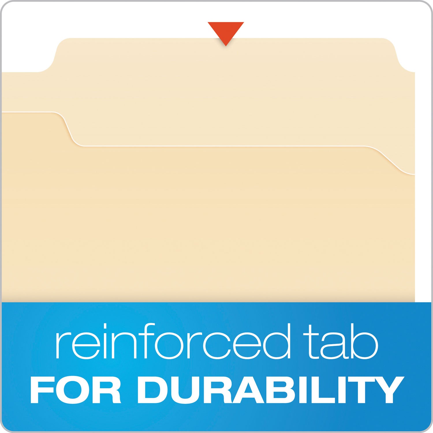 Pendaflex 1/3 Tab Cut Legal Recycled Top Tab File Folders, 8.5" x 14", 1 Fastener, 2" Capacity, Reinforced Tab, Heavyweight Manila, 10% Recycled, 50/Box