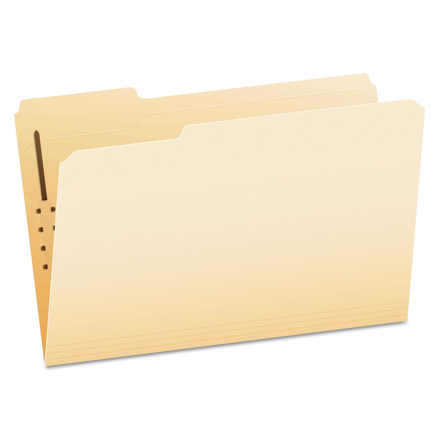 Pendaflex 1/3 Tab Cut Legal Recycled Top Tab File Folders, 8.5" x 14", 1 Fastener, 2" Capacity, Reinforced Tab, Heavyweight Manila, 10% Recycled, 50/Box