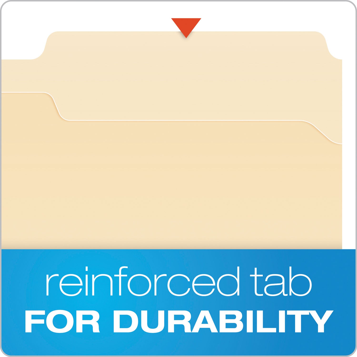 Pendaflex 1/3 Tab Cut Legal Recycled Top Tab File Folders, 8.5" x 14", 2 Fasteners, 2" Capacity, Reinforced Tab, Heavyweight Manila, 10% Recycled, 50/Box