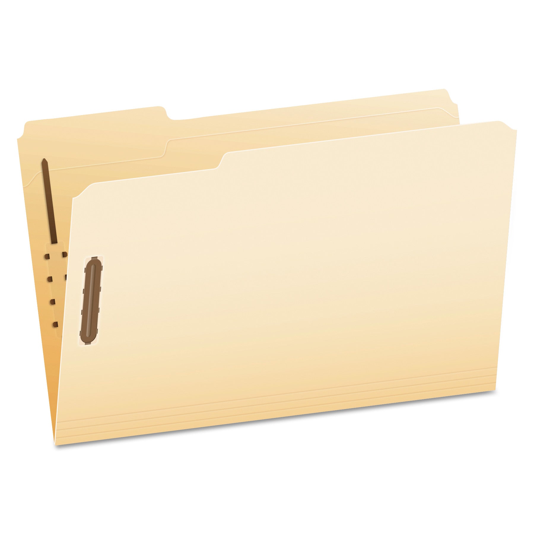 Pendaflex 1/3 Tab Cut Legal Recycled Top Tab File Folders, 8.5" x 14", 2 Fasteners, 2" Capacity, Reinforced Tab, Heavyweight Manila, 10% Recycled, 50/Box
